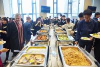 The teaching staff, students and their family and friends enjoyed a light buffet lunch after the photo session.
